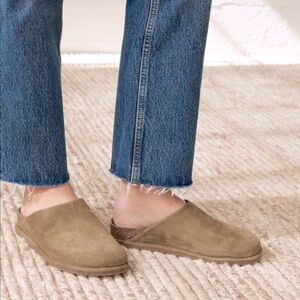 EUC Jenni Kayne Oiled Leather Moc Clog Saddle brown Size 41